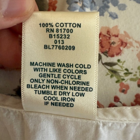 Womens White Crochet Lace Embroidered Tunic Blouse Medium Cottagecare Boho - Picture 12 of 13